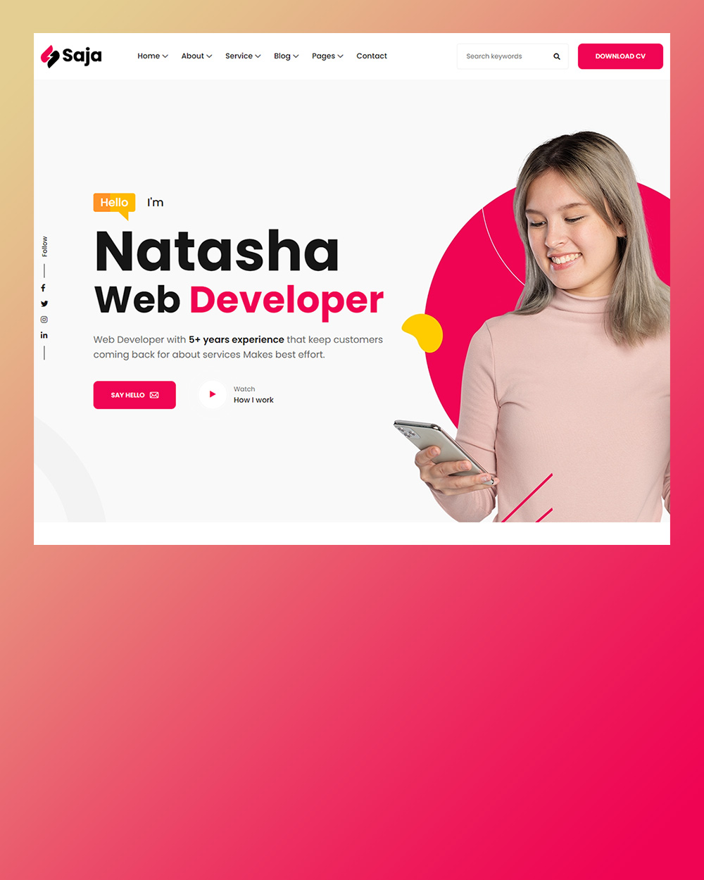saja web developer обработано