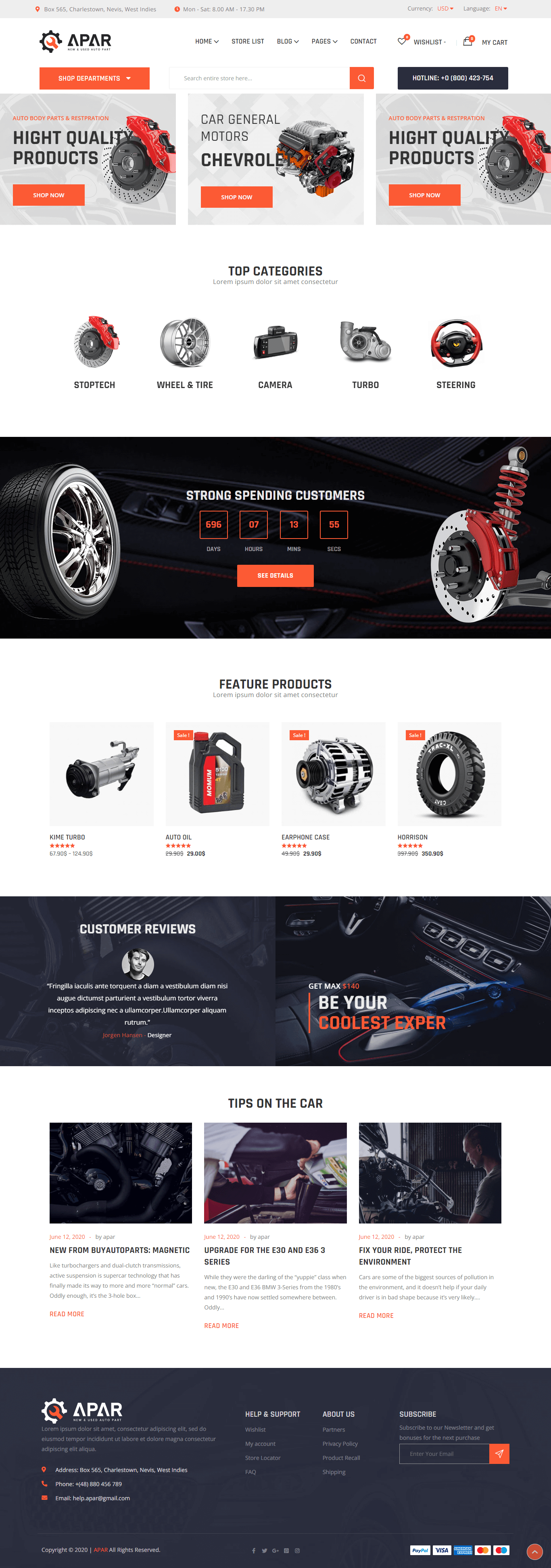 apar auto online shop