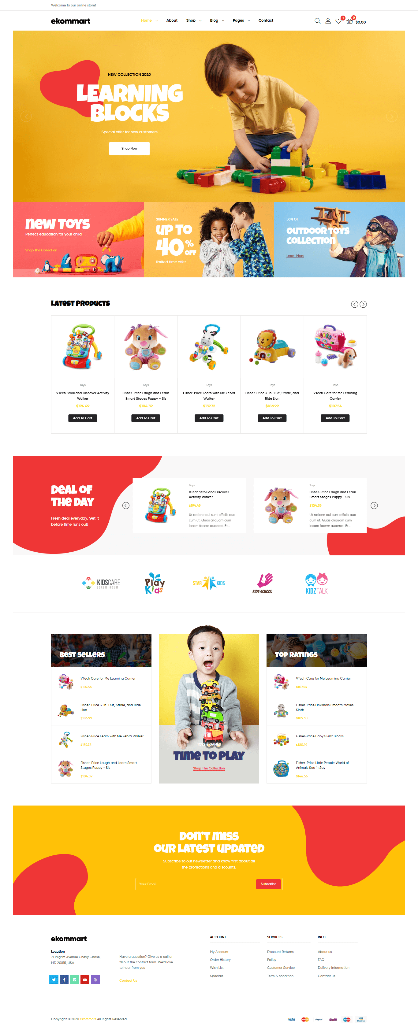 ekommart shop for kids
