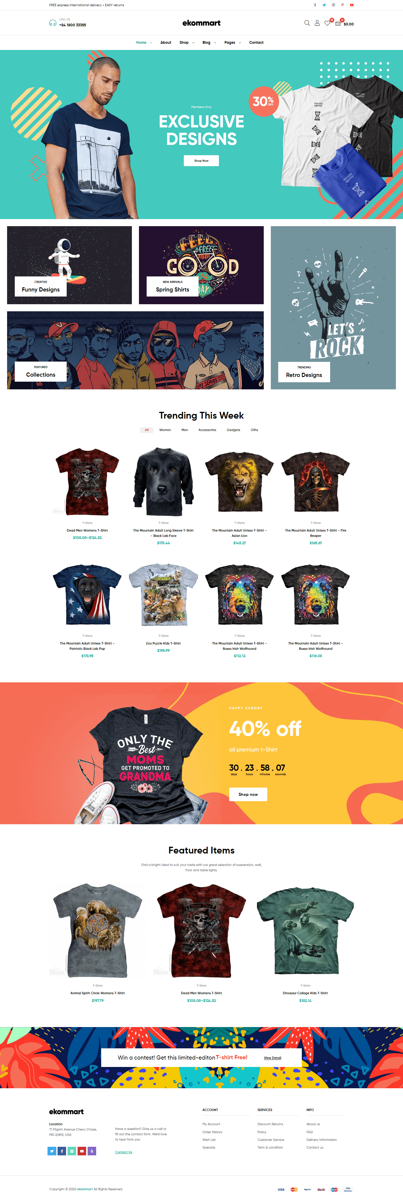 ekommart t shirt