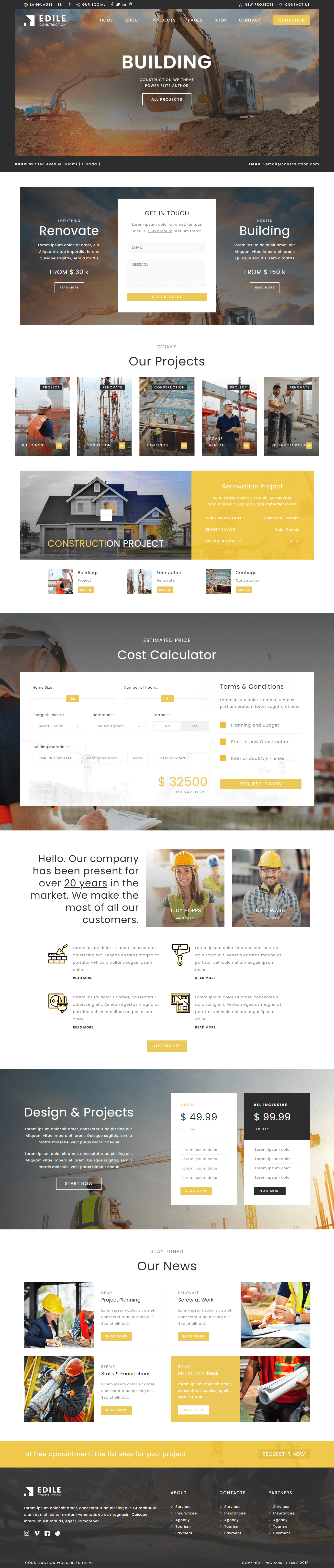 Edile work machines