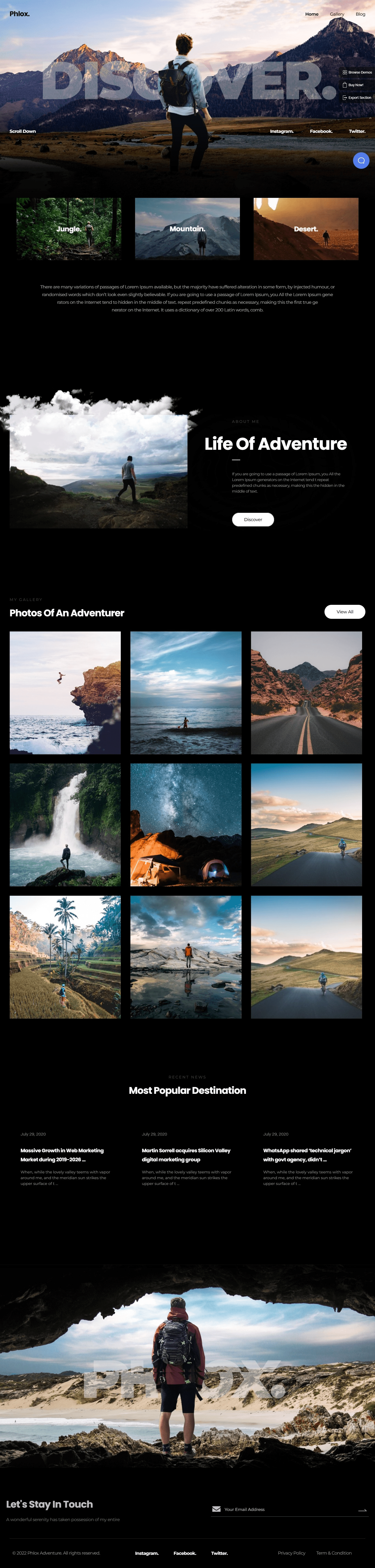 Phlox adventure template