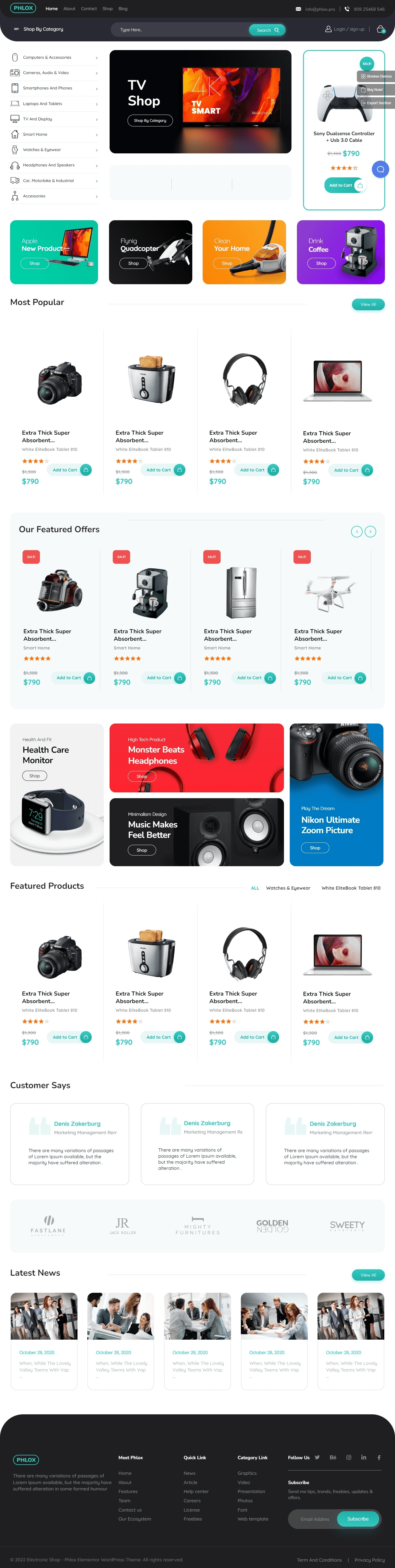 Phlox electronics template