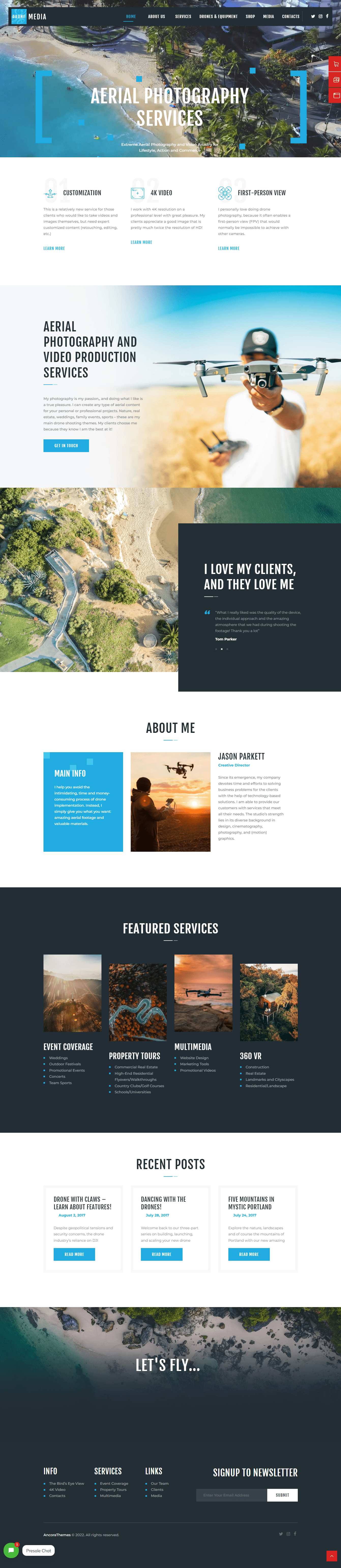 drone media personal portfolio