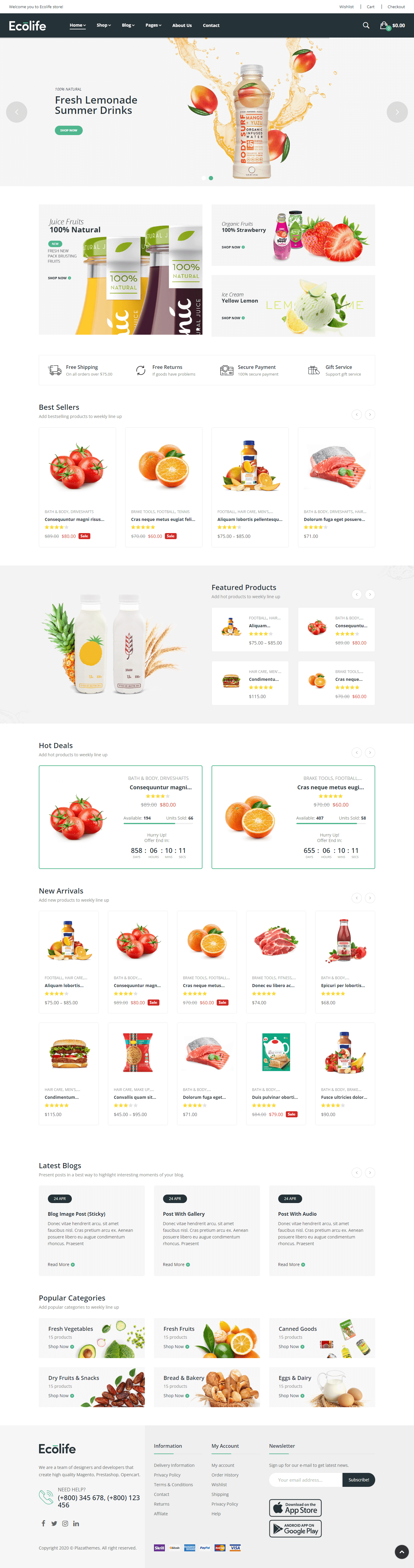 ecolife lemonade grocery