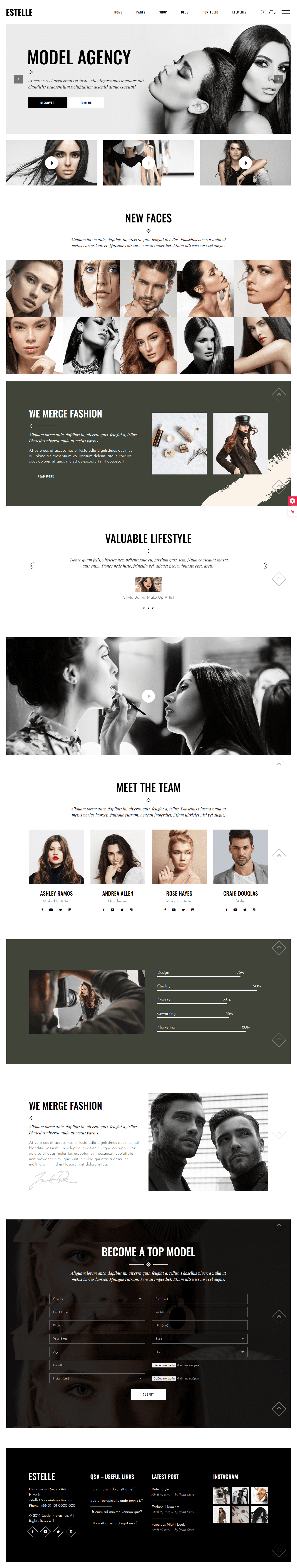 estelle modelling agency