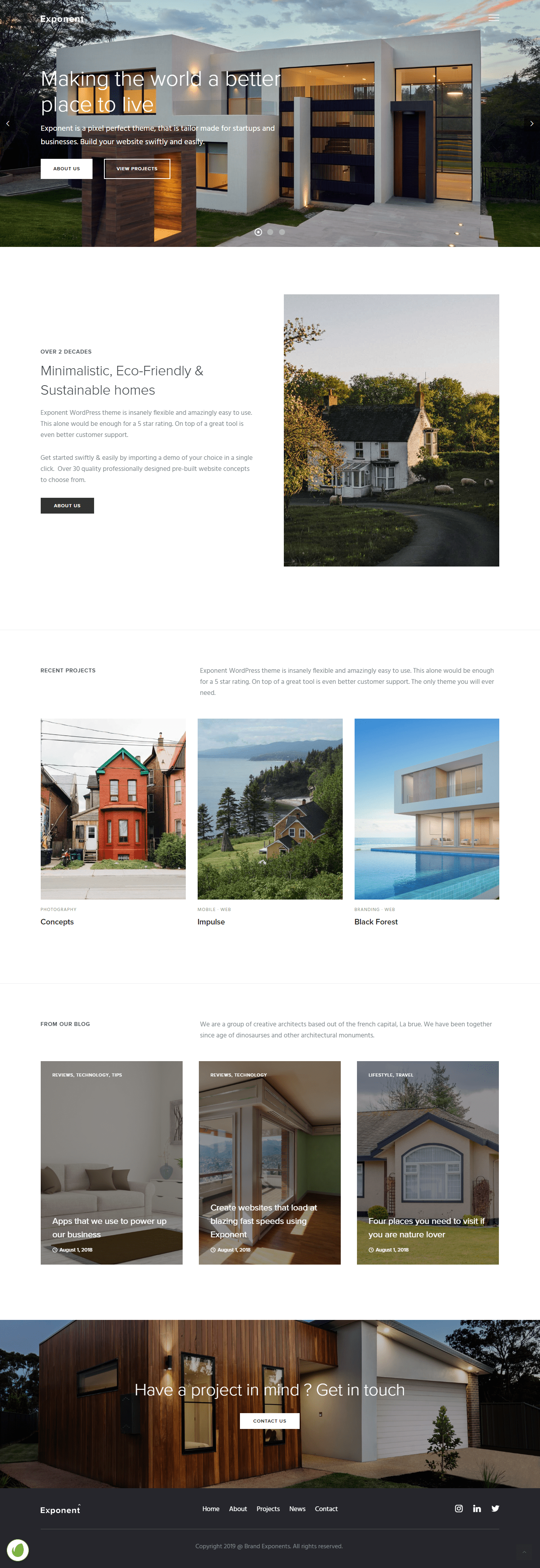 exponent architecture