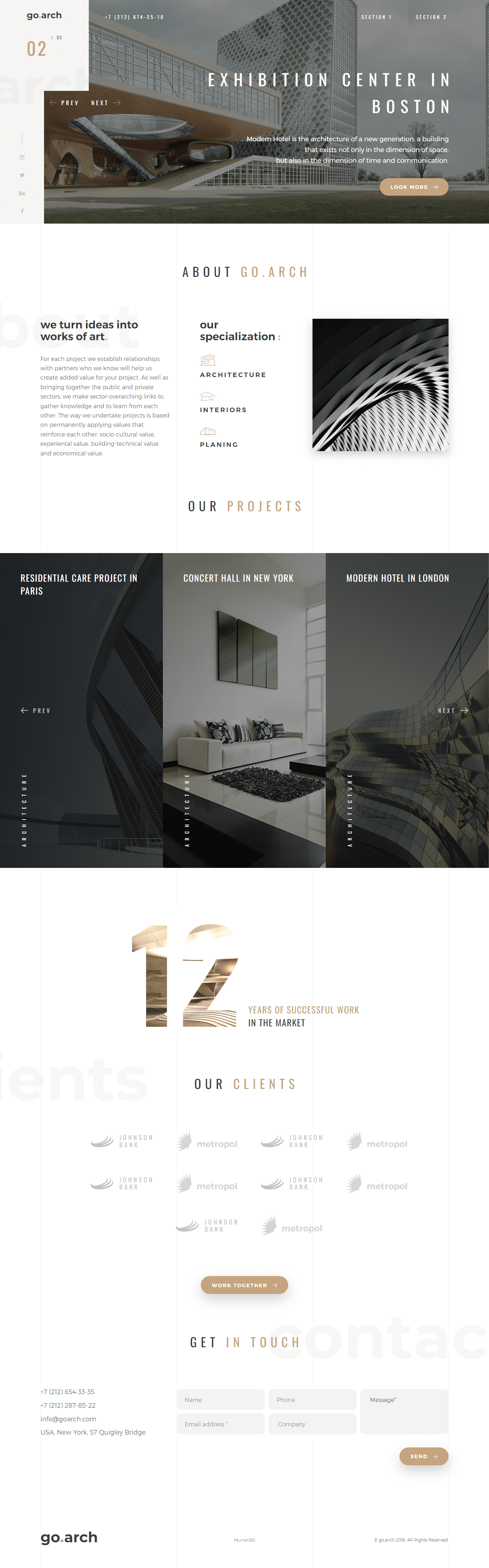 go arch architecture projects