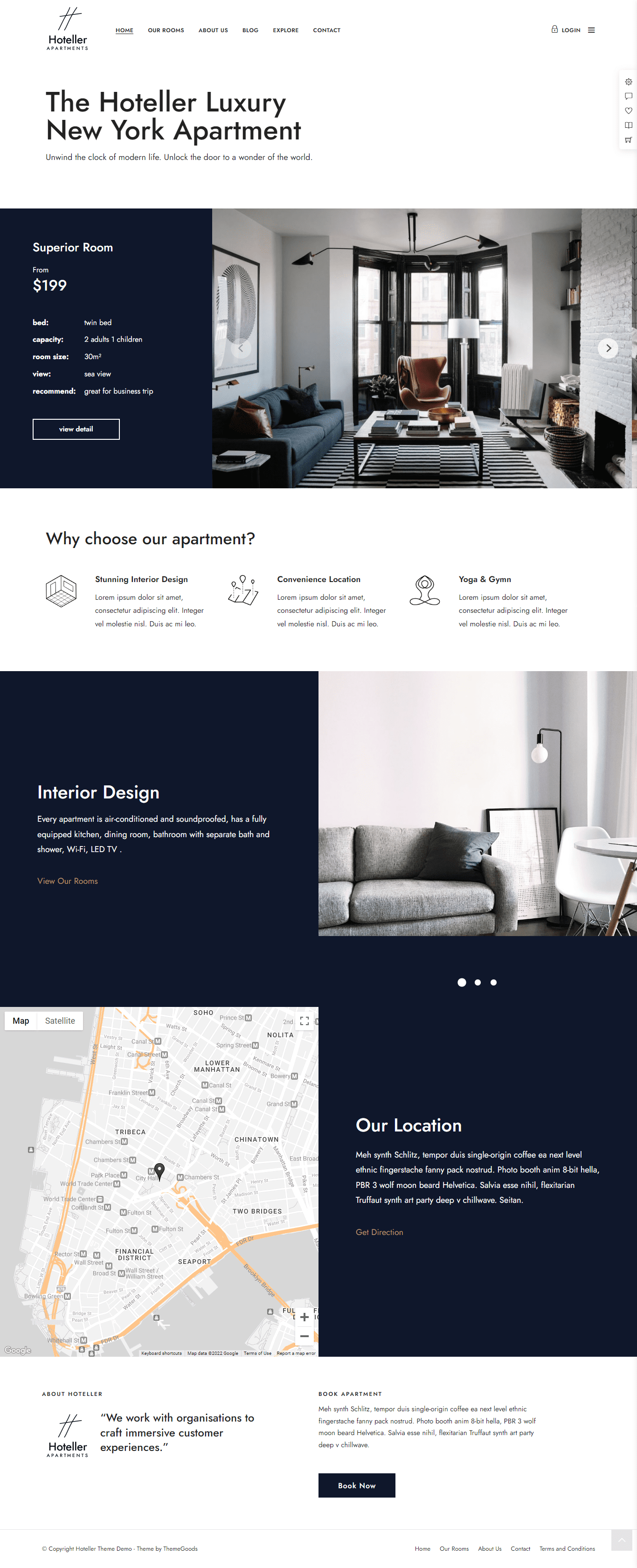 hoteller luxury apartment
