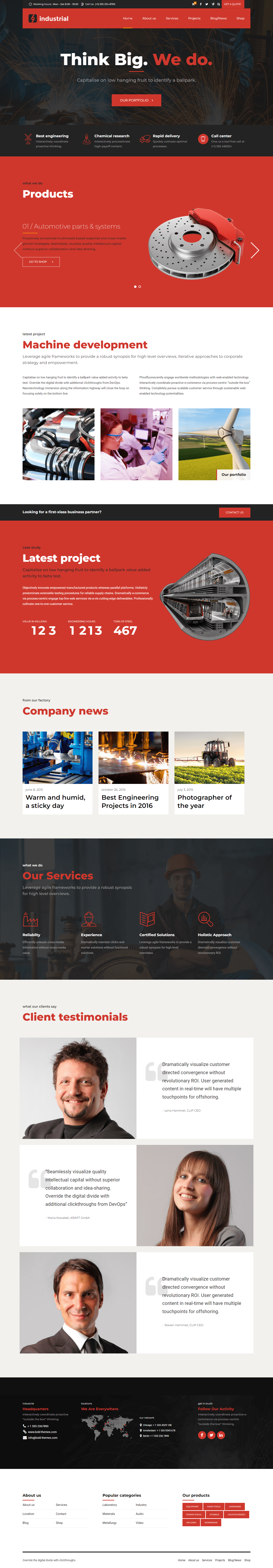 industrial red factory