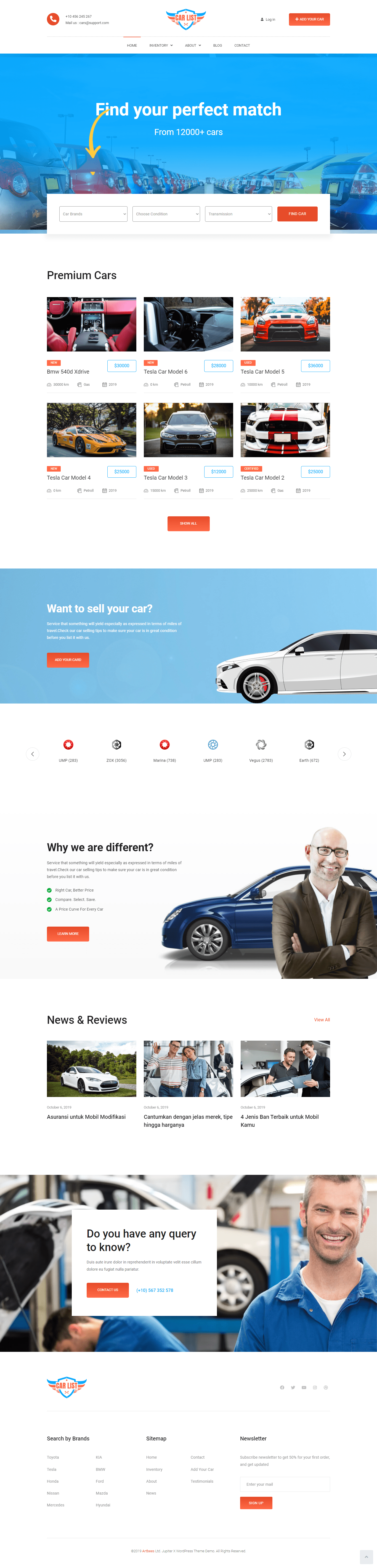 jupiterx car listing