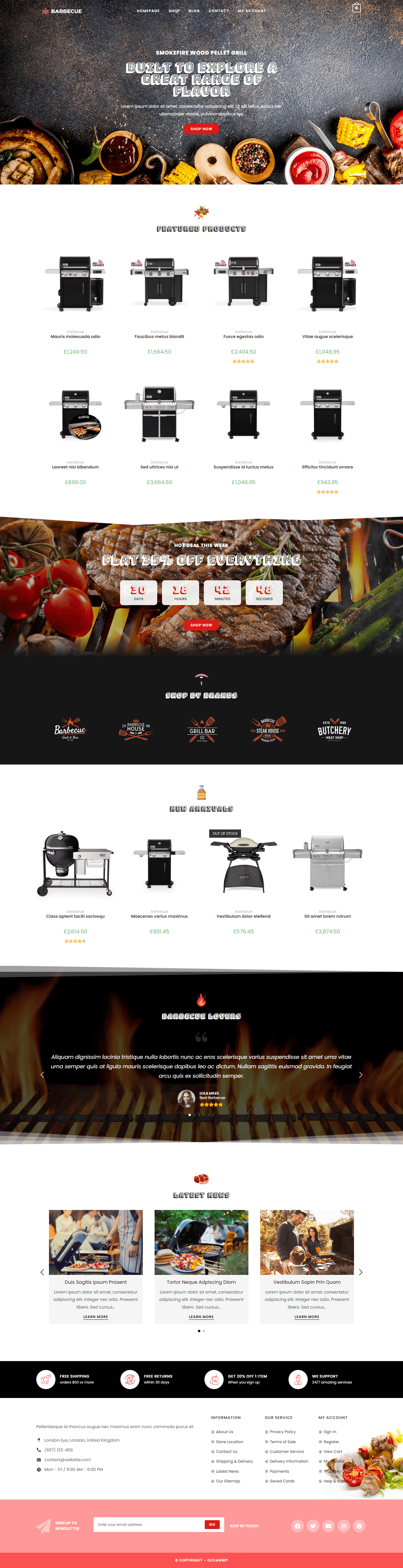 oceanwp barbecue