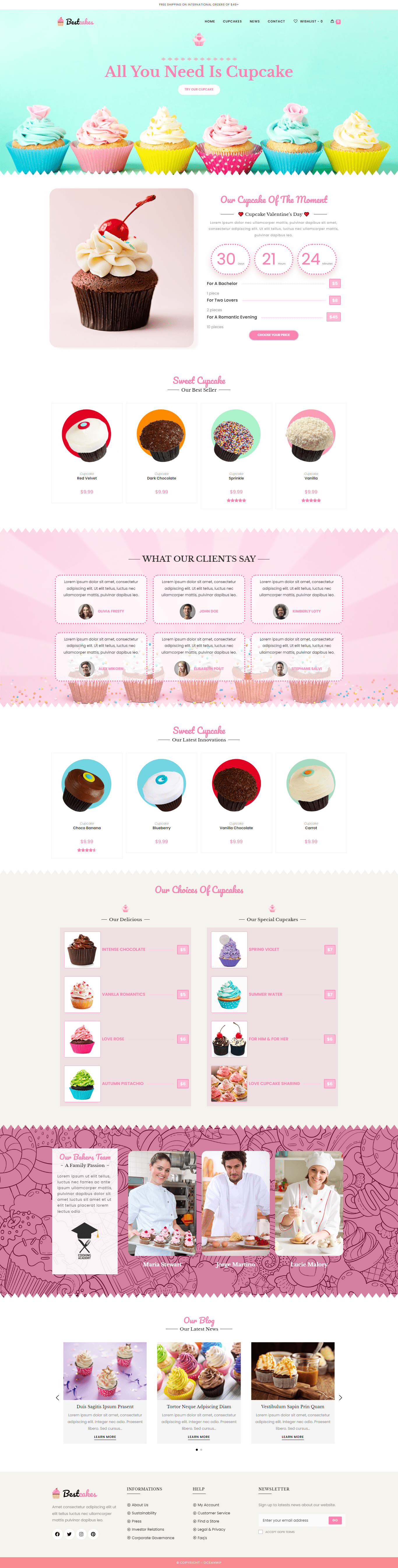 oceanwp cupcake