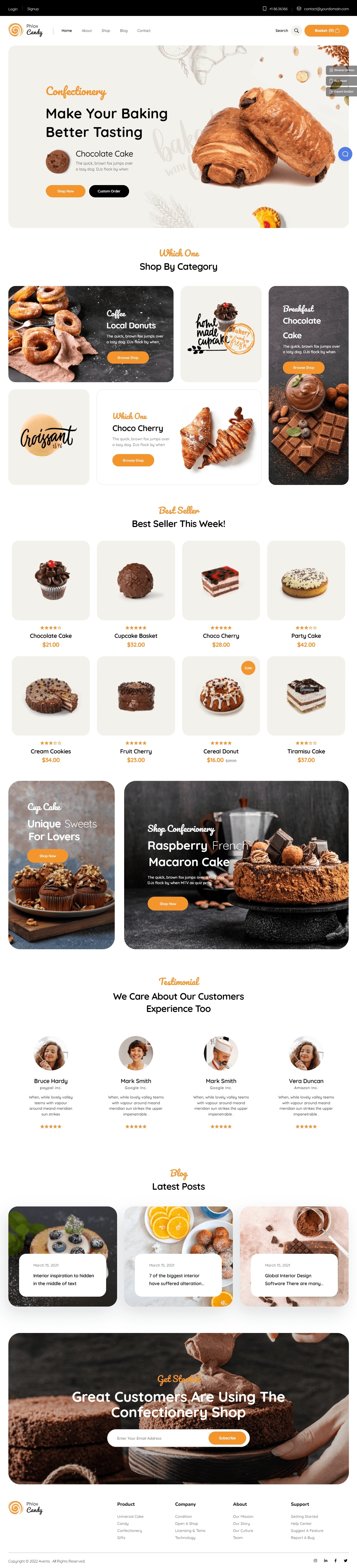 phlox bakery template