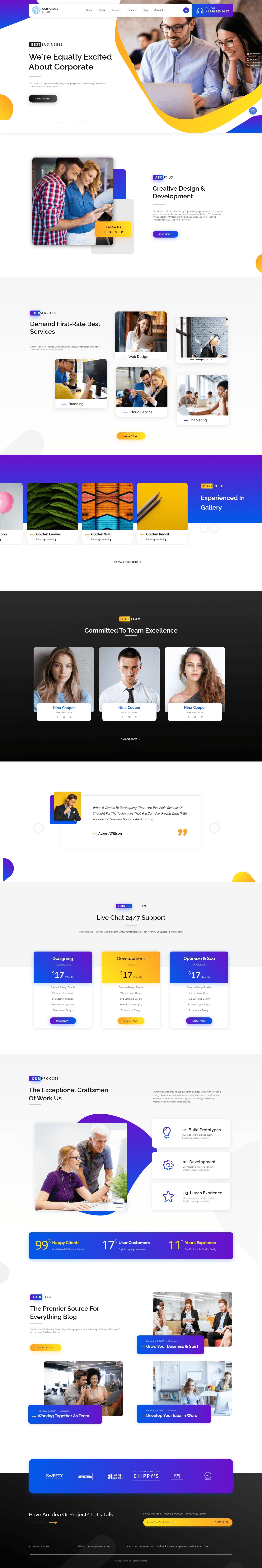 phlox corporate template
