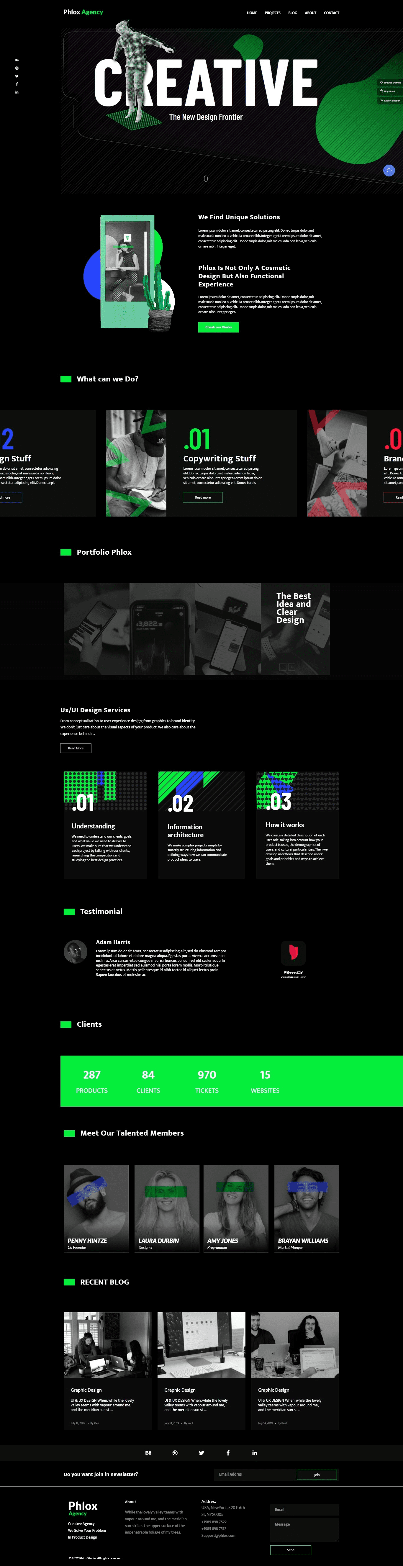 phlox creative template