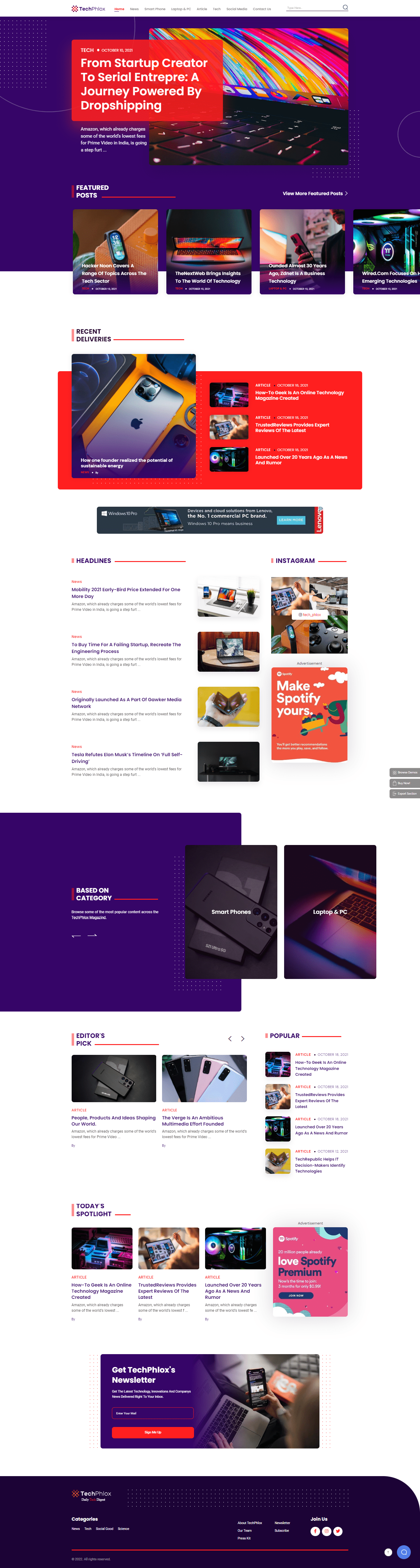 phlox pro blog tech