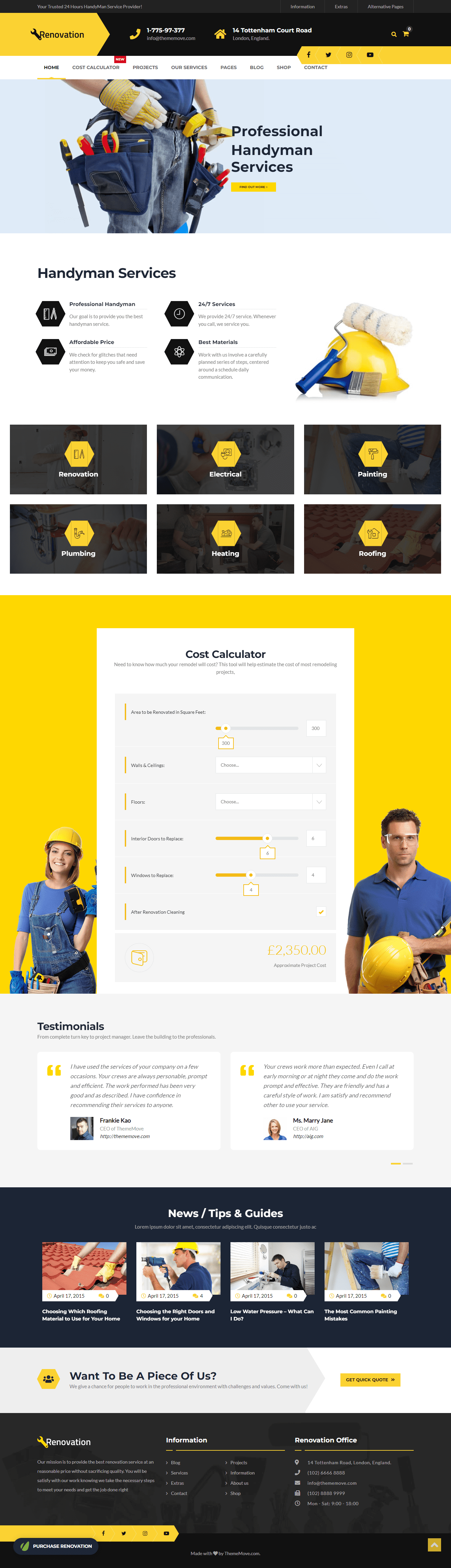 theme renovation service
