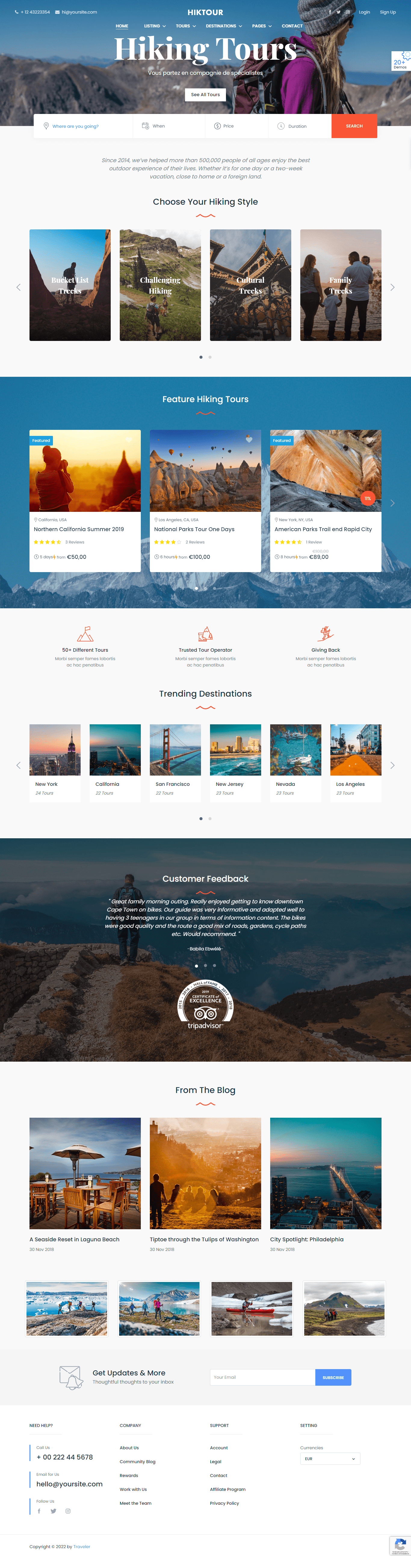travelerdata hikingtourdemo