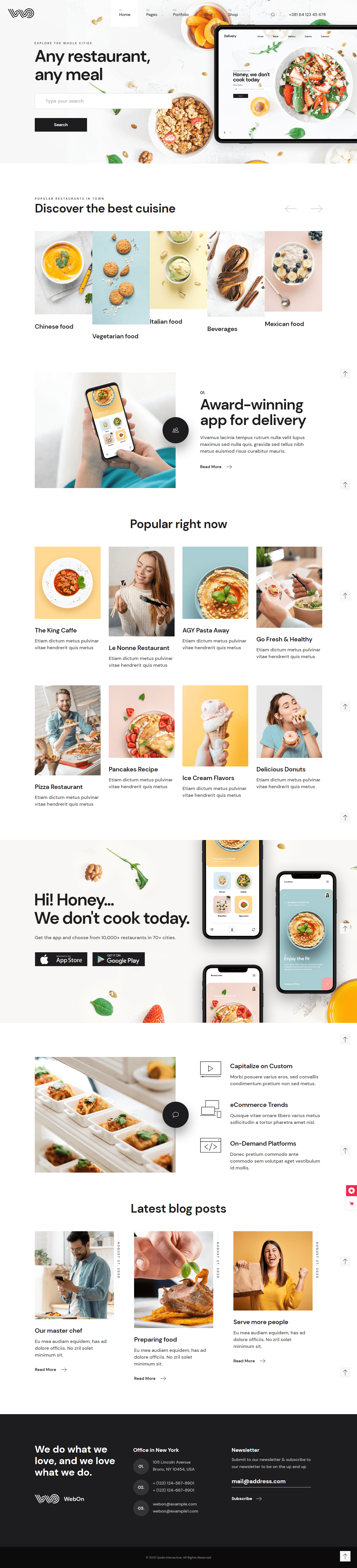 webon food delivery