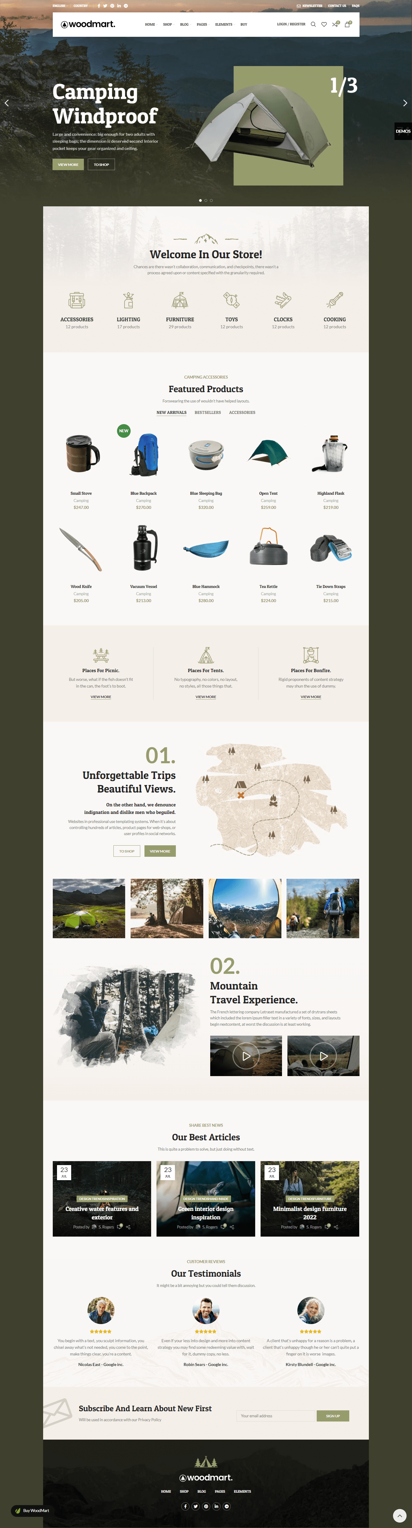 woodmart camping