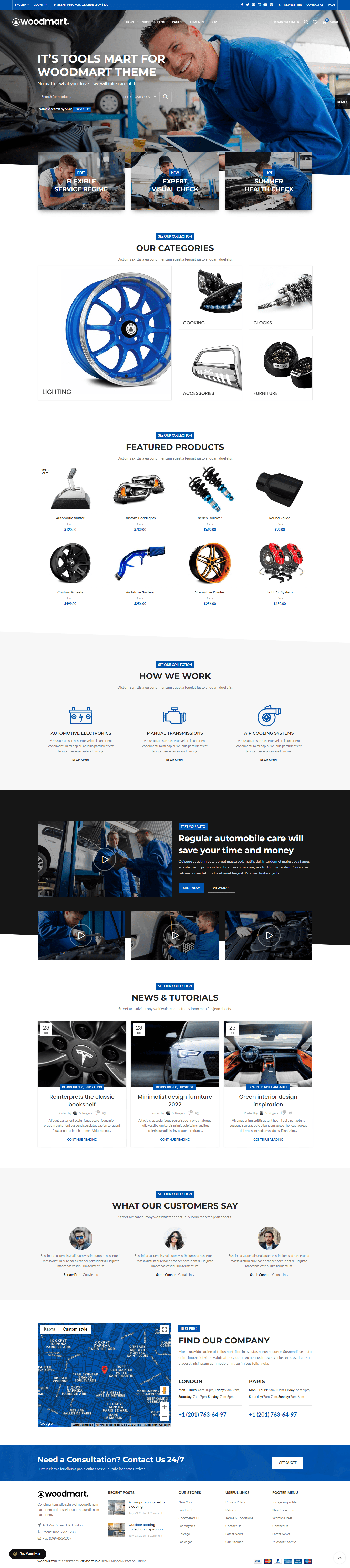 woodmart xtemos home cars