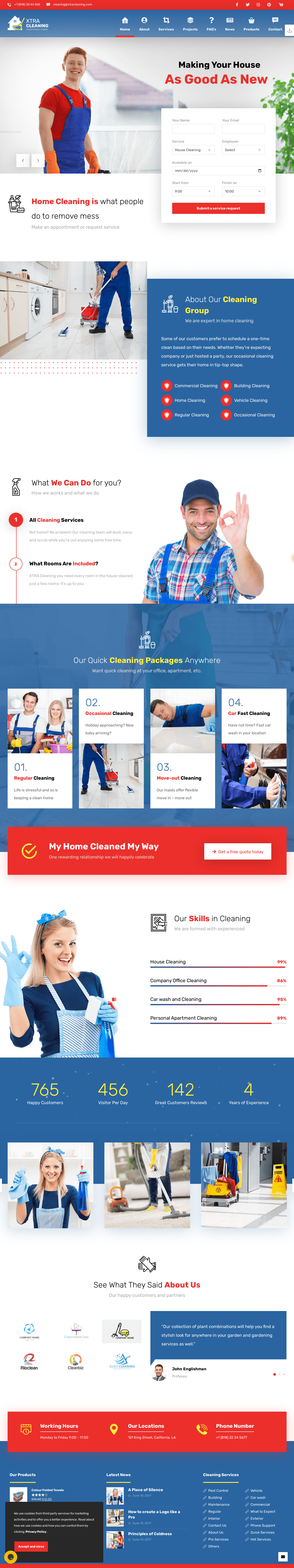 xtra cleaning template