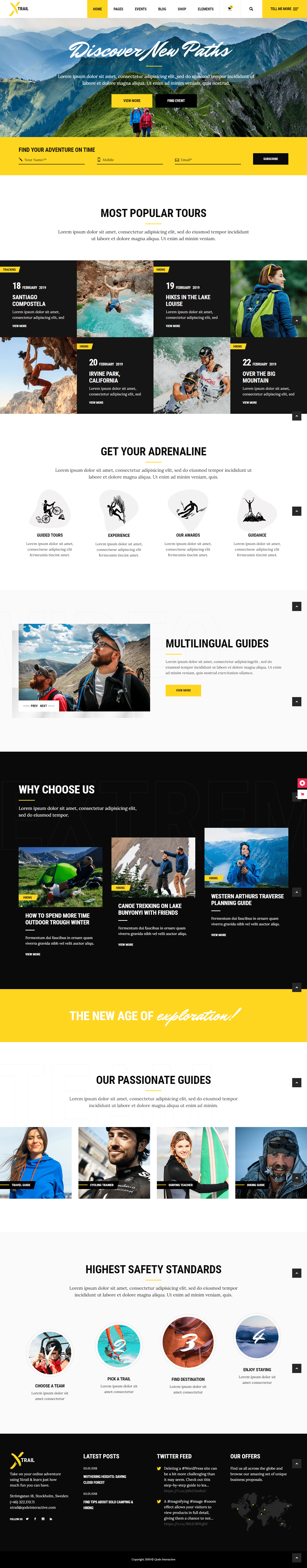 xtrail adventure tours