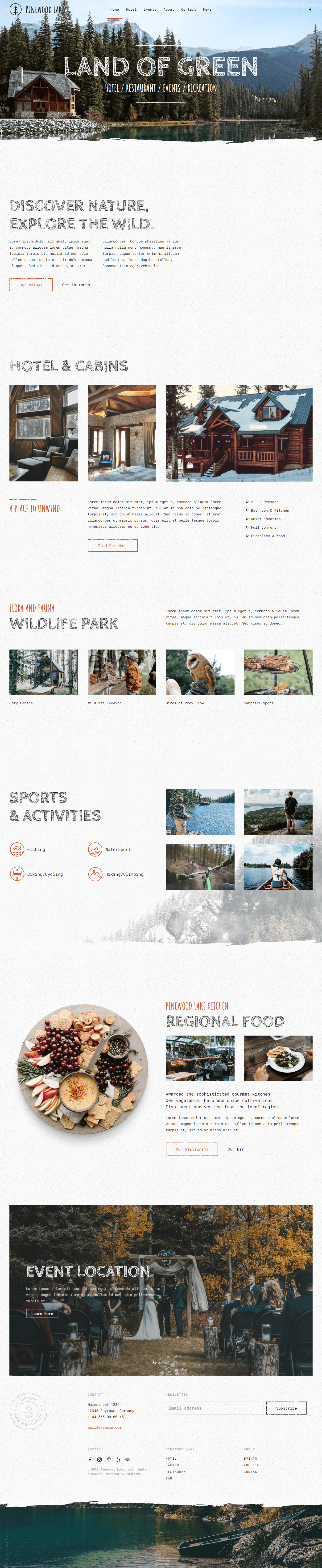 yootheme pinewood lake